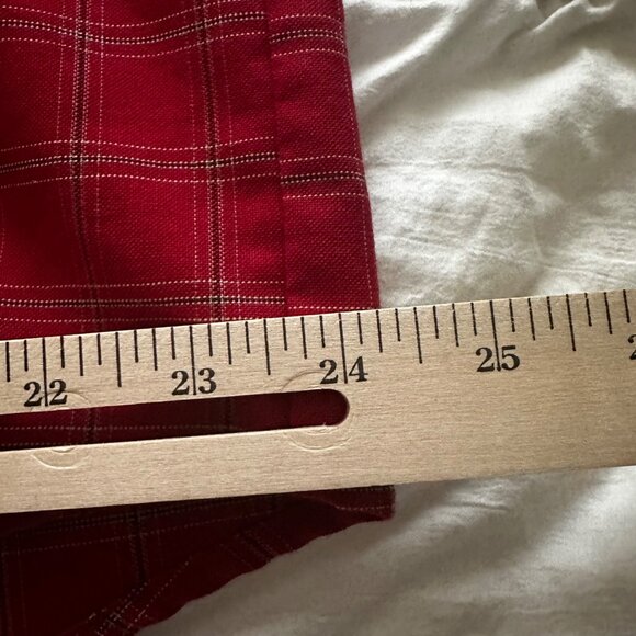 Towncraft Men's Size Large Red Plaid Short Sleeve Button-Down Shirt - Picture 8 of 10